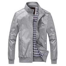 Load image into Gallery viewer, Grey Casual Jackets Outerwear Men Clothing