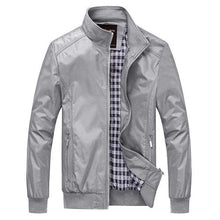 Load image into Gallery viewer, Grey Casual Jackets Outerwear Men Clothing