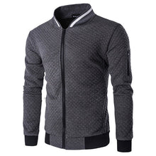 Load image into Gallery viewer, Casual Zipper Jacket Stand-Neck Sudaderas Hombre Sweatshirt White