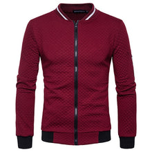 Load image into Gallery viewer, Casual Zipper Jacket Stand-Neck Sudaderas Hombre Sweatshirt White