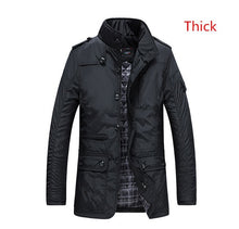 Load image into Gallery viewer, Windproof Thick Warm Jacket Men&#39;s Long Trench Coat Parka Clothing